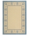 Safavieh Courtyard Natural and Blue 7'10" x 7'10" Square Area Rug